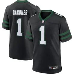 New York Jets Jerseys | Men^Men's Nike Ahmad Sauce Gardner Legacy Black Alternate Game Jersey