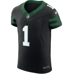 New York Jets Jerseys | Men^Men's Nike Ahmad Sauce Gardner Legacy Black Alternate Vapor F.U.S.E. Elite Jersey