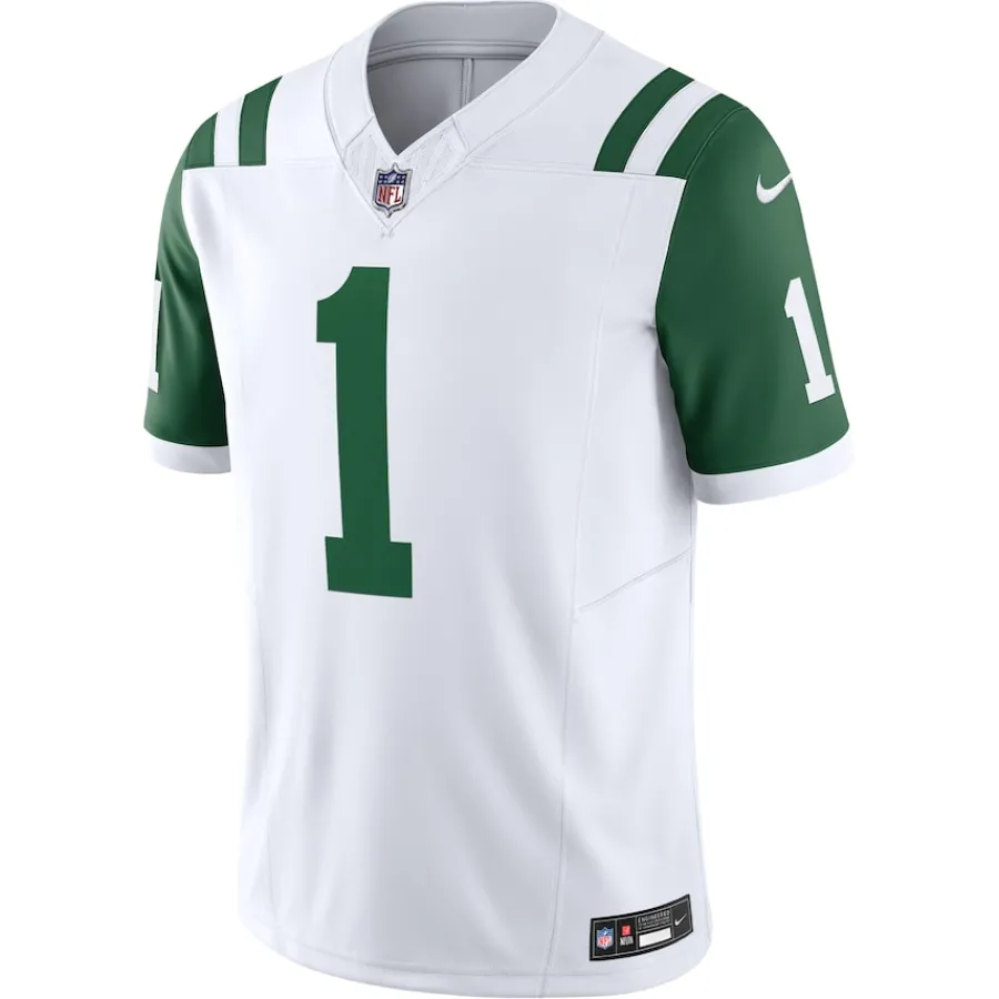New York Jets Jerseys | Men^Men's Nike Ahmad Sauce Gardner White Classic Alternate Vapor F.U.S.E. Limited Jersey