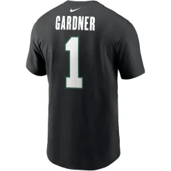 New York Jets T-Shirts | Men^Men's Nike Ahmad Sauce Gardner Black Name & Number T-Shirt