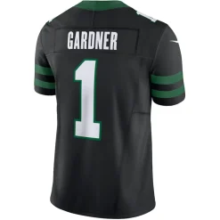New York Jets Nike Limited^Men's Nike Ahmad Sauce Gardner Legacy Black Alternate Vapor F.U.S.E. Limited Jersey