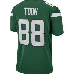 New York Jets Replica | Throwback^Men's Nike Al Toon Gotham Green Game Retired Player Jersey