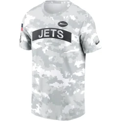 New York Jets T-Shirts | Men^Men's Nike Arctic Camo 2024 Salute To Service Performance T-Shirt