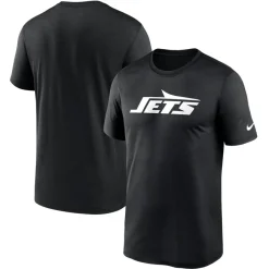New York Jets T-Shirts | Men^Men's Nike Black Primetime Legend Wordmark Performance T-Shirt