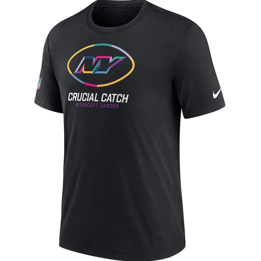 New York Jets T-Shirts | Men^Men's Nike Black 2024 NFL Crucial Catch T-Shirt