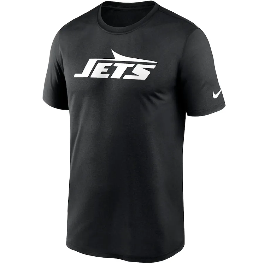 New York Jets T-Shirts | Men^Men's Nike Black Primetime Legend Wordmark Performance T-Shirt