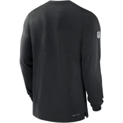New York Jets T-Shirts | Men^Men's Nike Black Sideline Player Performance Long Sleeve T-Shirt
