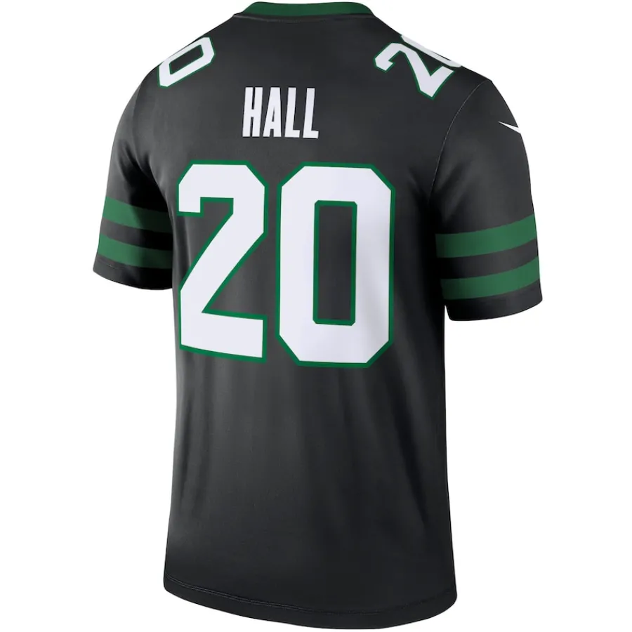 New York Jets Jerseys | Men^Men's Nike Breece Hall Black Alternate Legend Player Performance Top