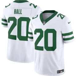New York Jets Nike Limited^Men's Nike Breece Hall Legacy White Vapor F.U.S.E. Limited Jersey