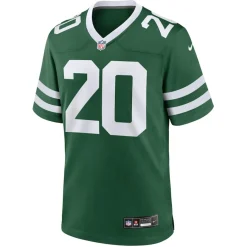 New York Jets Jerseys | Men^Men's Nike Breece Hall Legacy Green Game Jersey
