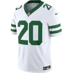 New York Jets Nike Limited^Men's Nike Breece Hall Legacy White Vapor F.U.S.E. Limited Jersey