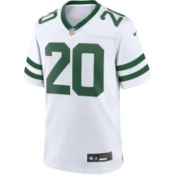New York Jets Replica^Men's Nike Breece Hall Legacy White Game Jersey
