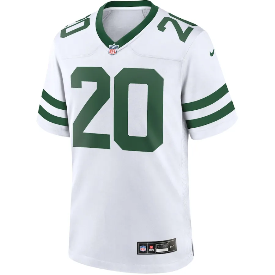 New York Jets Replica^Men's Nike Breece Hall Legacy White Game Jersey