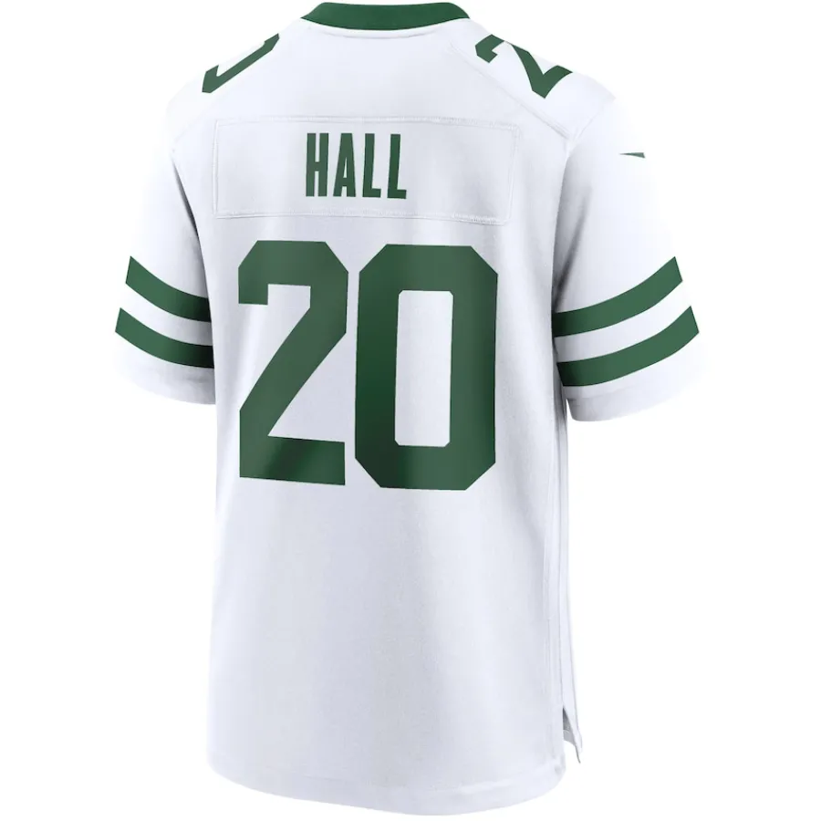 New York Jets Replica^Men's Nike Breece Hall Legacy White Game Jersey