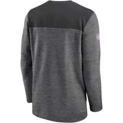 New York Jets Jackets | Sweatshirts & Fleece^Men's Nike Charcoal Sideline Lockup Performance Quarter-Zip Top