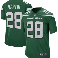 New York Jets Replica | Throwback^Men's Nike Curtis Martin Gotham Green Game Retired Player Jersey