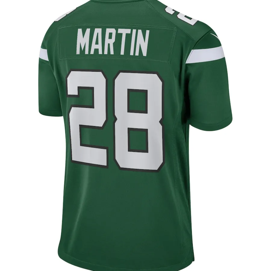 New York Jets Replica | Throwback^Men's Nike Curtis Martin Gotham Green Game Retired Player Jersey