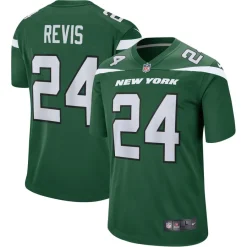 New York Jets Replica | Throwback^Men's Nike Darrelle Revis Gotham Green Retired Player Game Jersey
