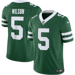 New York Jets Jerseys | Men^Men's Nike Garrett Wilson Legacy Green Vapor F.U.S.E. Limited Jersey