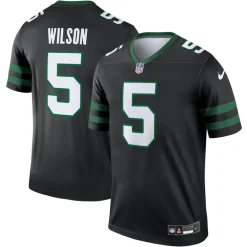 New York Jets Jerseys | Men^Men's Nike Garrett Wilson Black Alternate Legend Player Performance Top