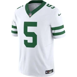 New York Jets Nike Limited^Men's Nike Garrett Wilson Legacy White Vapor F.U.S.E. Limited Jersey