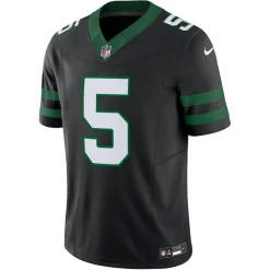 New York Jets Jerseys | Men^Men's Nike Garrett Wilson Legacy Black Alternate Vapor F.U.S.E. Limited Jersey