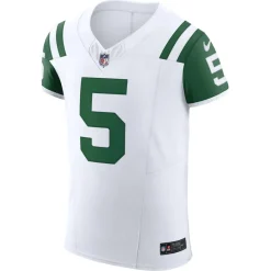 New York Jets Nike Elite^Men's Nike Garrett Wilson White Classic Alternate Vapor F.U.S.E. Elite Jersey