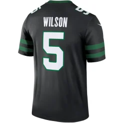 New York Jets Jerseys | Men^Men's Nike Garrett Wilson Black Alternate Legend Player Performance Top