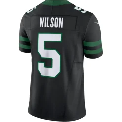 New York Jets Jerseys | Men^Men's Nike Garrett Wilson Legacy Black Alternate Vapor F.U.S.E. Limited Jersey