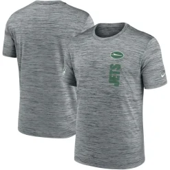 New York Jets Short Sleeved^Men's Nike Gray 2024 Sideline Velocity Performance T-Shirt