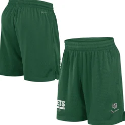 New York Jets Shorts & Pants^Men's Nike Green 2024 Sideline Performance Mesh Shorts