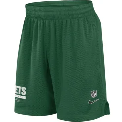 New York Jets Shorts & Pants^Men's Nike Green 2024 Sideline Performance Mesh Shorts