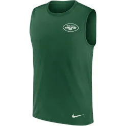 New York Jets Tank Tops^Men's Nike Green Muscle Tank Top
