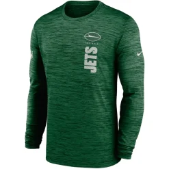 New York Jets T-Shirts | Men^Men's Nike Green 2024 Sideline Velocity Performance Long Sleeve T-Shirt