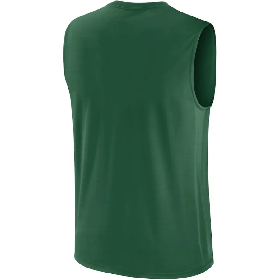 New York Jets Tank Tops^Men's Nike Green Muscle Tank Top