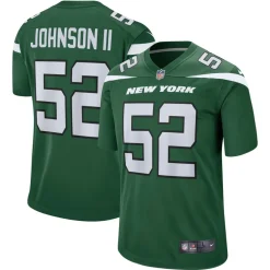 New York Jets Replica^Men's Nike Jermaine Johnson II Green Player Game Jersey