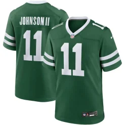 New York Jets Nike Game^Men's Nike Jermaine Johnson II Legacy Green Game Jersey