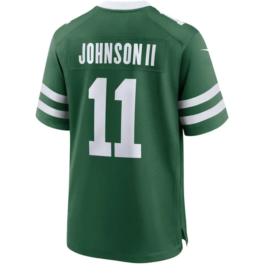 New York Jets Nike Game^Men's Nike Jermaine Johnson II Legacy Green Game Jersey