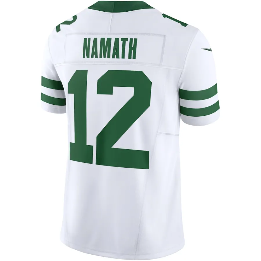 New York Jets Nike Limited^Men's Nike Joe Namath Legacy White Vapor F.U.S.E. Limited Jersey