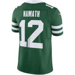 New York Jets Nike Limited^Men's Nike Joe Namath Legacy Green Vapor F.U.S.E. Limited Jersey