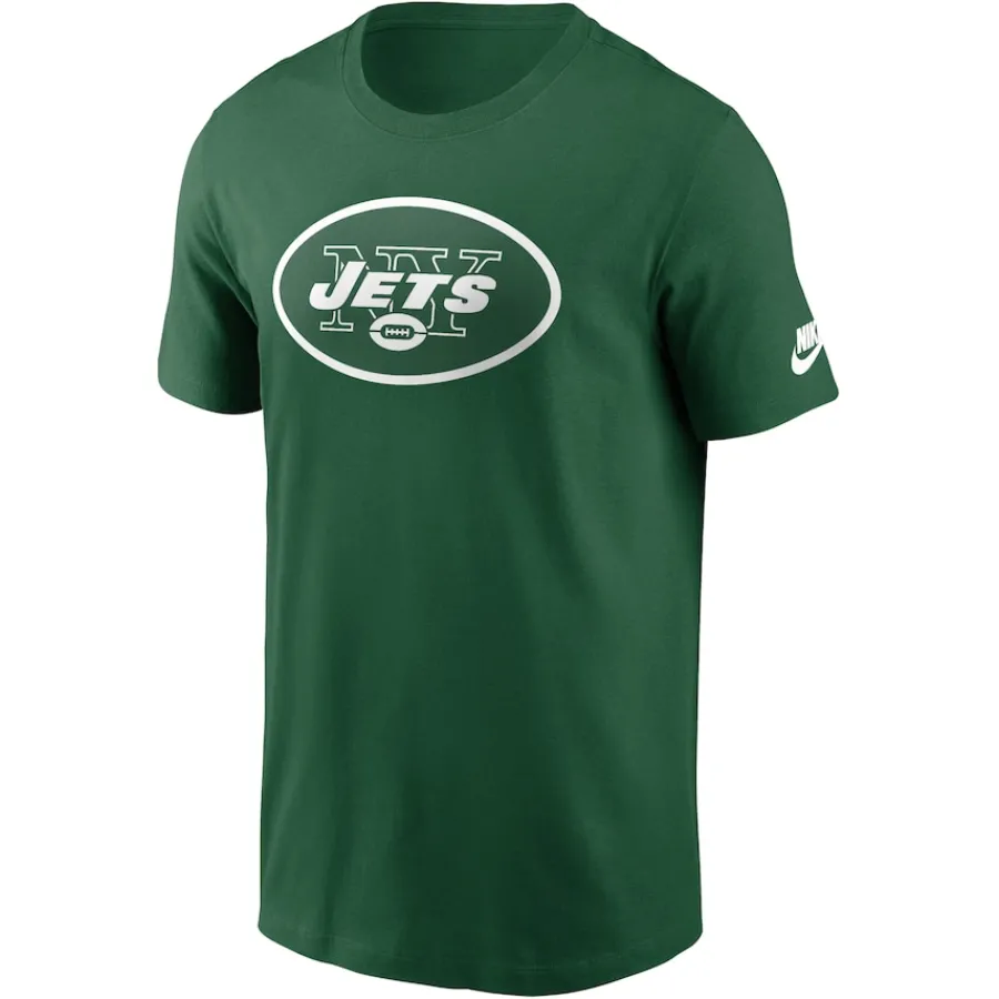 New York Jets T-Shirts | Men^Men's Nike Kelly Green Rewind Logo Essential T-Shirt