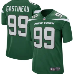 New York Jets Replica | Throwback^Men's Nike Mark Gastineau Gotham Green Game Retired Player Jersey
