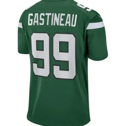 New York Jets Replica | Throwback^Men's Nike Mark Gastineau Gotham Green Game Retired Player Jersey