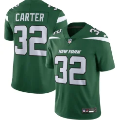 New York Jets Nike Limited^Men's Nike Michael Carter Green Vapor F.U.S.E. Limited Jersey