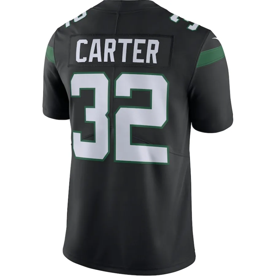 New York Jets Nike Limited^Men's Nike Michael Carter Black Vapor Untouchable Limited Jersey