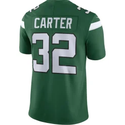 New York Jets Nike Limited^Men's Nike Michael Carter Green Vapor F.U.S.E. Limited Jersey