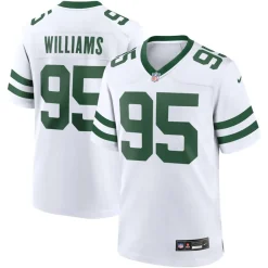 New York Jets Replica^Men's Nike Quinnen Williams Legacy White Game Jersey