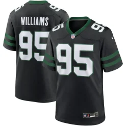 New York Jets Nike Game^Men's Nike Quinnen Williams Legacy Black Alternate Game Jersey
