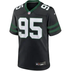 New York Jets Nike Game^Men's Nike Quinnen Williams Legacy Black Alternate Game Jersey