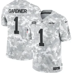 New York Jets Nike Limited | Pro Line^Men's Nike Sauce Gardner Arctic Camo 2024 Salute To Service Limited Jersey
